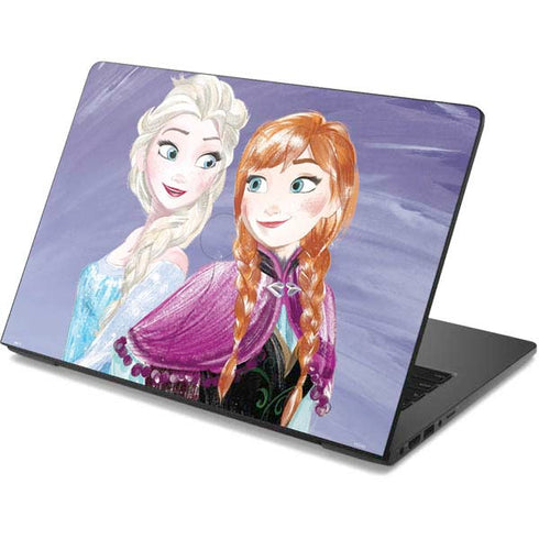 Disney Frozen Elsa and Anna Sisters Art Dell Chromebook Skin