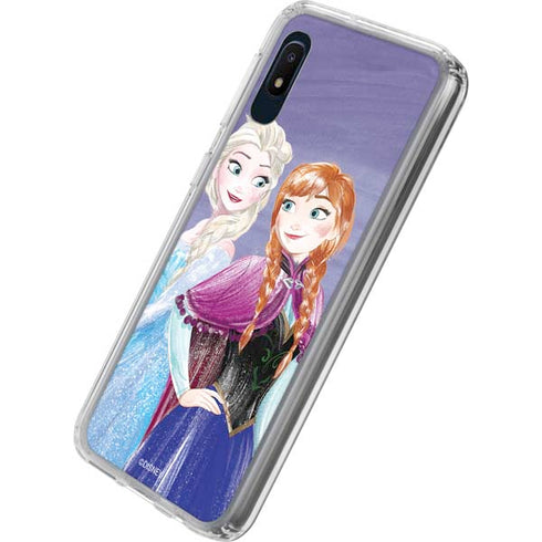 Disney Frozen Elsa and Anna Sisters Art Galaxy A10e Clear Case