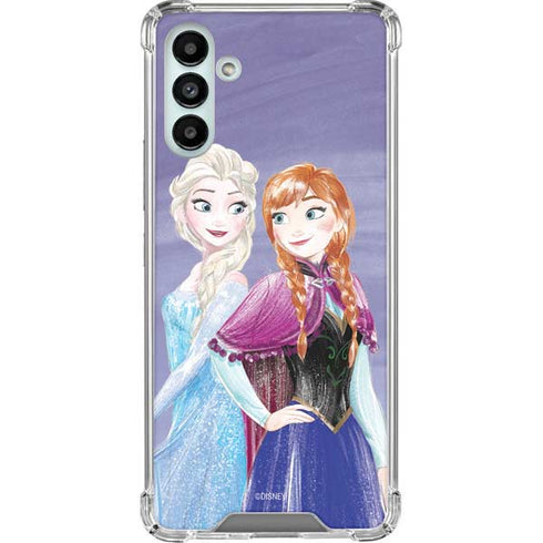 Disney Frozen Elsa and Anna Sisters Art Galaxy A13 5G Clear Case