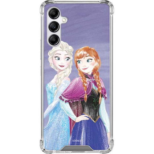 Disney Frozen Elsa and Anna Sisters Art Galaxy A14 5G Clear Case