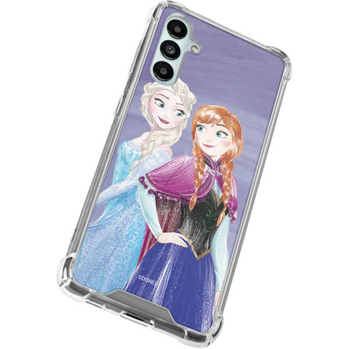 Disney Frozen Elsa and Anna Sisters Art Galaxy A15 5G Clear Case