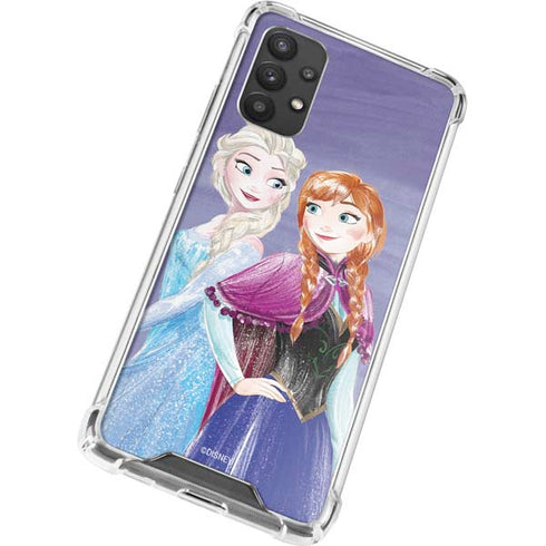 Disney Frozen Elsa and Anna Sisters Art Galaxy A32 5G Clear Case