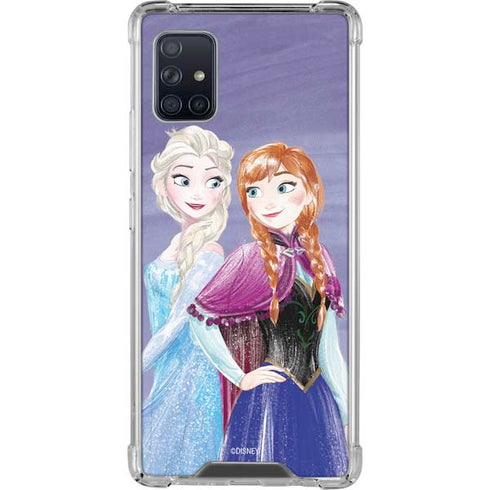 Disney Frozen Elsa and Anna Sisters Art Galaxy A51 5G Clear Case