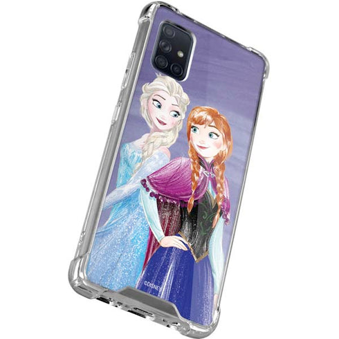 Disney Frozen Elsa and Anna Sisters Art Galaxy A51 5G Clear Case