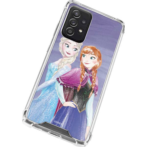 Disney Frozen Elsa and Anna Sisters Art Galaxy A52 5G Clear Case