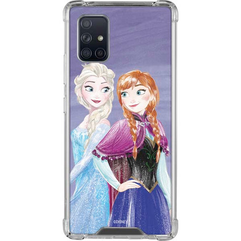 Disney Frozen Elsa and Anna Sisters Art Galaxy A71 5G Clear Case