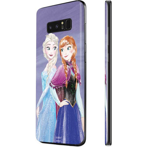 Disney Frozen Elsa and Anna Sisters Art Galaxy Note 8 Skin
