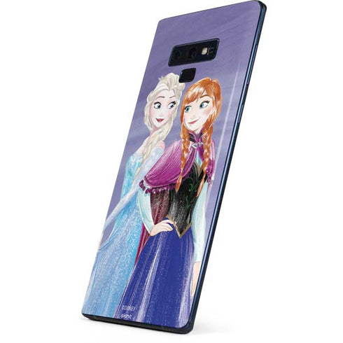 Disney Frozen Elsa and Anna Sisters Art Galaxy Note 9 Skin