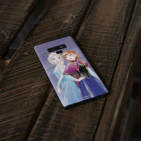Disney Frozen Elsa and Anna Sisters Art Galaxy Note 9 Skin