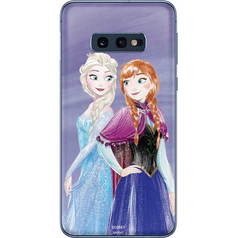 Disney Frozen Elsa and Anna Sisters Art Galaxy S10e Skin