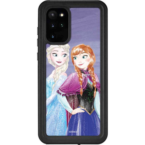 Disney Frozen Elsa and Anna Sisters Art Galaxy S20 Plus Waterproof Case