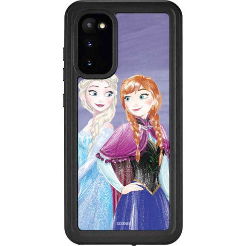 Disney Frozen Elsa and Anna Sisters Art Galaxy S20 Waterproof Case