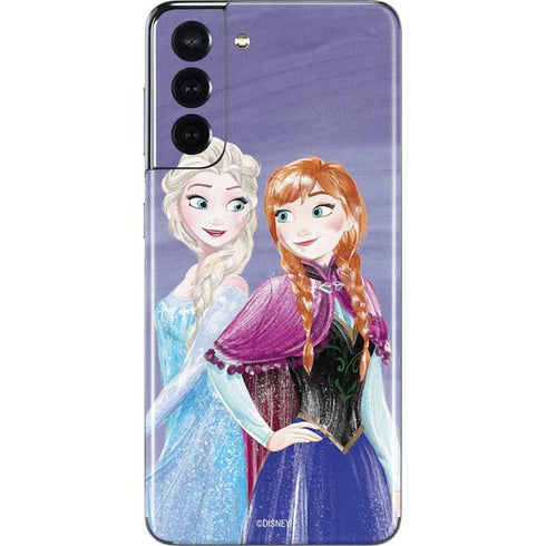 Disney Frozen Elsa and Anna Sisters Art Galaxy S21 5G Skin