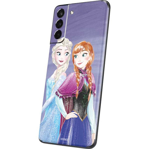 Disney Frozen Elsa and Anna Sisters Art Galaxy S21 5G Skin