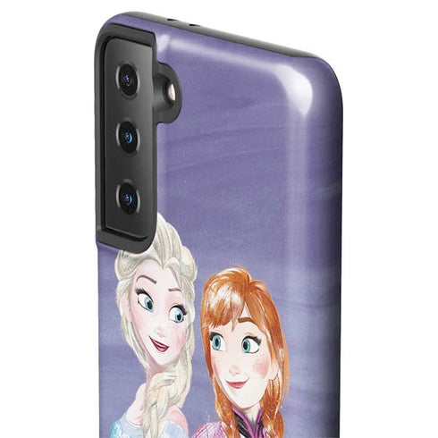 Disney Frozen Elsa and Anna Sisters Art Galaxy S21 Plus 5G Pro Case