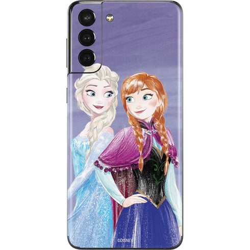 Disney Frozen Elsa and Anna Sisters Art Galaxy S21 Plus 5G Skin