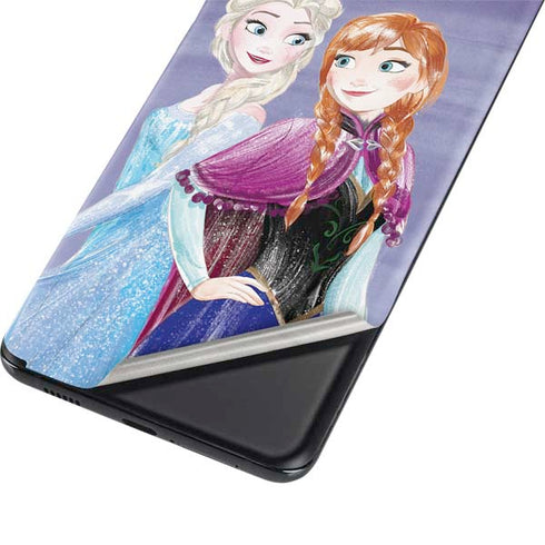 Disney Frozen Elsa and Anna Sisters Art Galaxy S21 Ultra 5G Skin