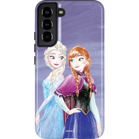 Disney Frozen Elsa and Anna Sisters Art Galaxy S22 Plus Pro Case