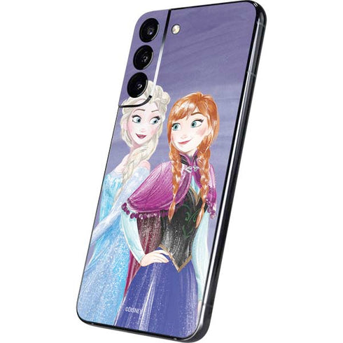 Disney Frozen Elsa and Anna Sisters Art Galaxy S22 Plus Skin