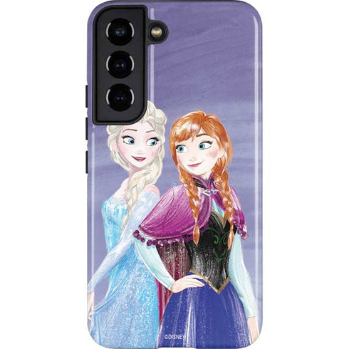 Disney Frozen Elsa and Anna Sisters Art Galaxy S22 Pro Case