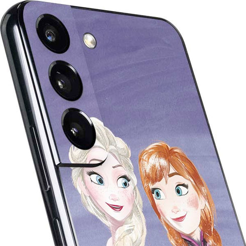 Disney Frozen Elsa and Anna Sisters Art Galaxy S22 Skin
