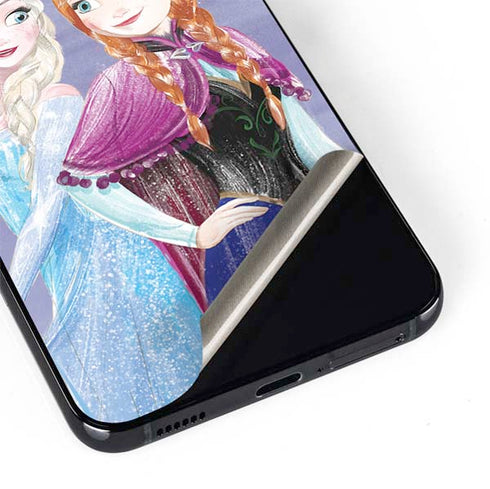 Disney Frozen Elsa and Anna Sisters Art Galaxy S22 Skin