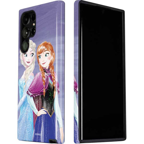 Disney Frozen Elsa and Anna Sisters Art Galaxy S22 Ultra Pro Case