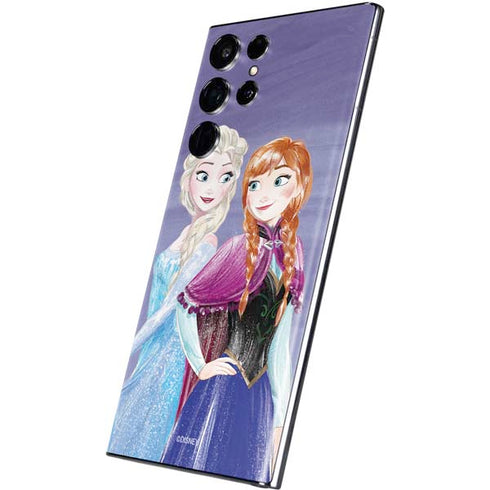Disney Frozen Elsa and Anna Sisters Art Galaxy S22 Ultra Skin