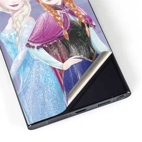 Disney Frozen Elsa and Anna Sisters Art Galaxy S22 Ultra Skin