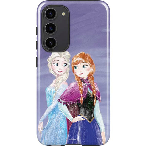 Disney Frozen Elsa and Anna Sisters Art Galaxy S23 Plus Pro Case