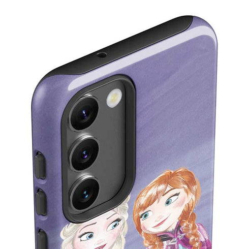 Disney Frozen Elsa and Anna Sisters Art Galaxy S23 Plus Pro Case