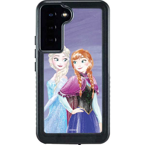 Disney Frozen Elsa and Anna Sisters Art Galaxy S23 Plus Waterproof Case