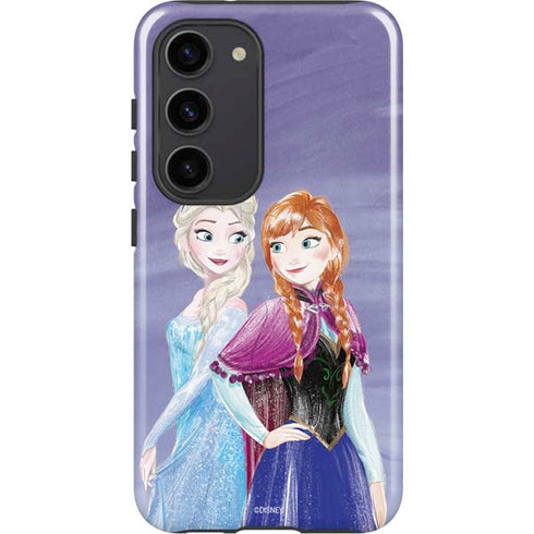 Disney Frozen Elsa and Anna Sisters Art Galaxy S23 Pro Case