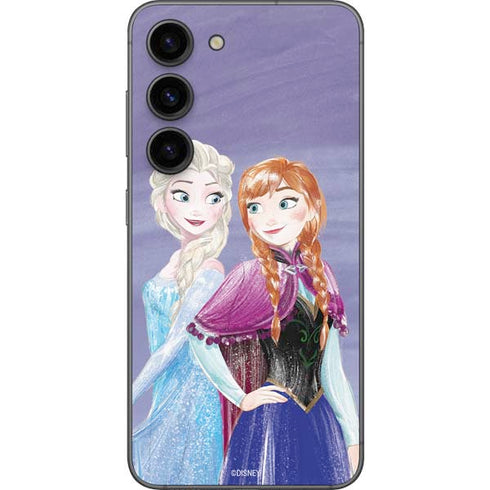 Disney Frozen Elsa and Anna Sisters Art Galaxy S23 Skin