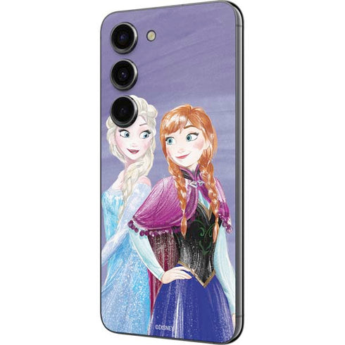 Disney Frozen Elsa and Anna Sisters Art Galaxy S23 Skin