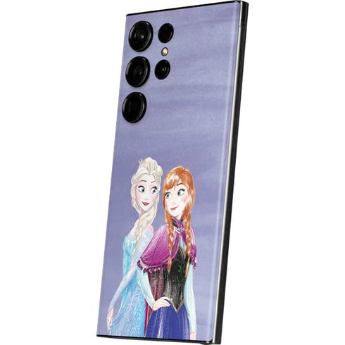 Disney Frozen Elsa and Anna Sisters Art Galaxy S23 Ultra Skin
