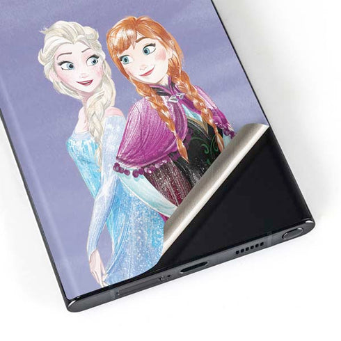 Disney Frozen Elsa and Anna Sisters Art Galaxy S23 Ultra Skin