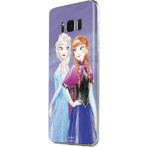 Disney Frozen Elsa and Anna Sisters Art Galaxy S8 Skin