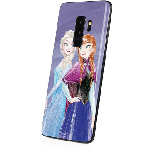 Disney Frozen Elsa and Anna Sisters Art Galaxy S9 Plus Skin