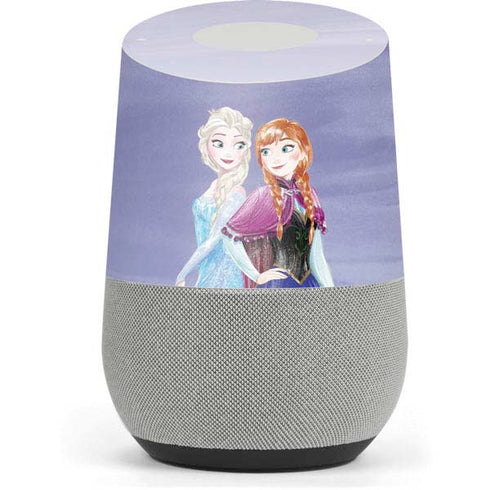 Disney Frozen Elsa and Anna Sisters Art Google Home Skin
