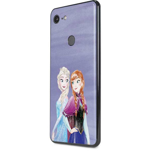 Disney Frozen Elsa and Anna Sisters Art Google Pixel 3 XL Skin