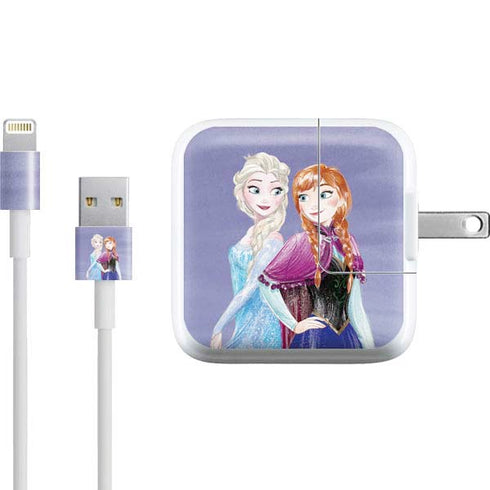 Disney Frozen Elsa and Anna Sisters Art iPad Charger (10W USB) Skin