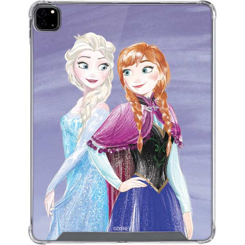 Disney Frozen Elsa and Anna Sisters Art iPad Pro 12.9in (2020) Clear Case