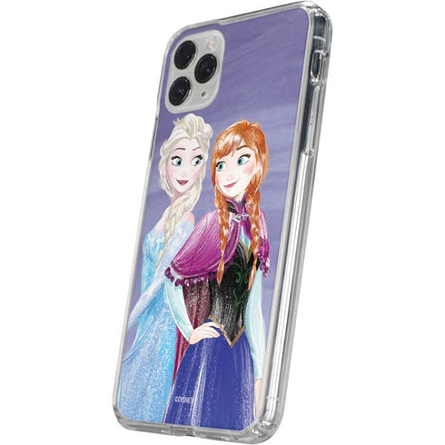 Disney Frozen Elsa and Anna Sisters Art iPhone 11 Pro Clear Case