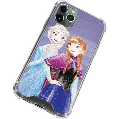 Disney Frozen Elsa and Anna Sisters Art iPhone 11 Pro Max Clear Case