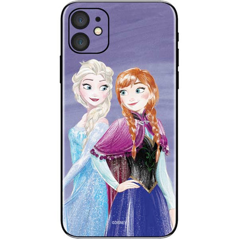 Disney Frozen Elsa and Anna Sisters Art iPhone 11 Skin