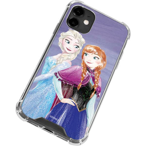 Disney Frozen Elsa and Anna Sisters Art iPhone 12 Clear Case