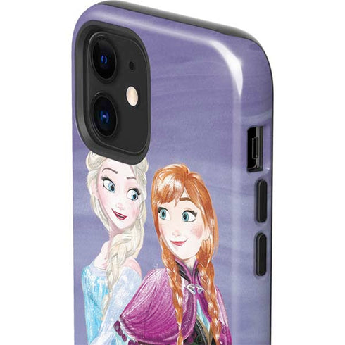 Disney Frozen Elsa and Anna Sisters Art iPhone 12 Impact Case