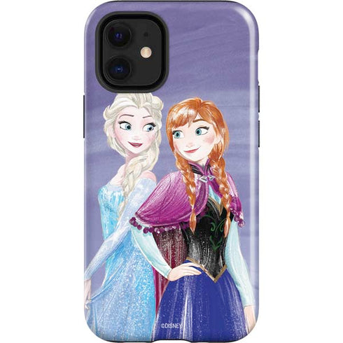 Disney Frozen Elsa and Anna Sisters Art iPhone 12 Mini Impact Case