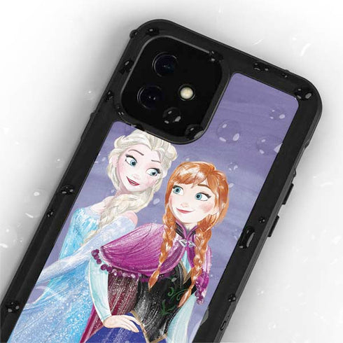 Disney Frozen Elsa and Anna Sisters Art iPhone 12 Mini Waterproof Case